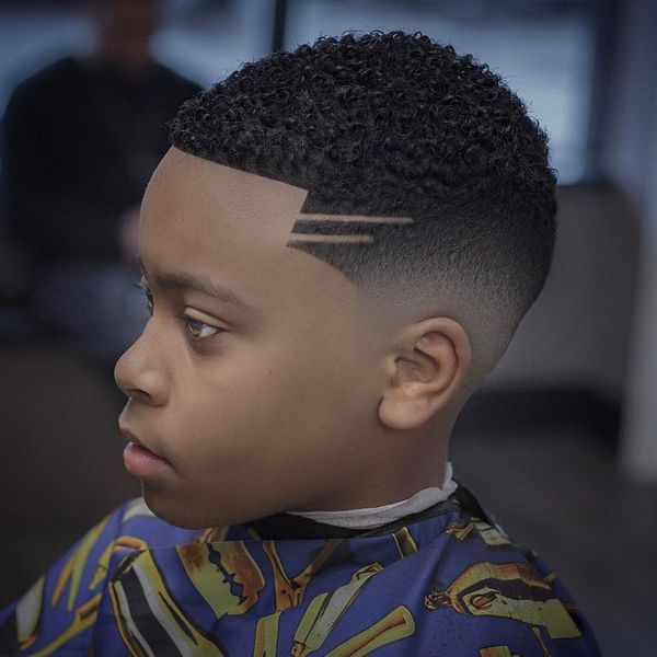 Cool Black Men Haircuts with Part 4