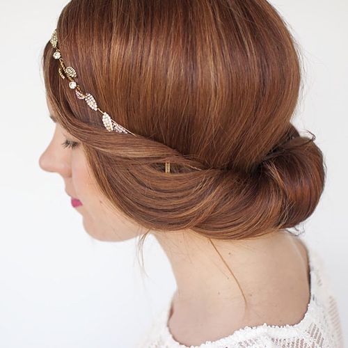 Brow ngreek updo hairstyle