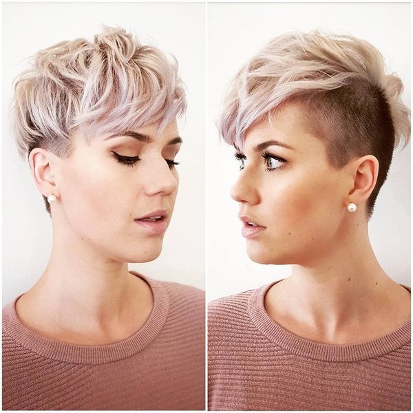 Messy Undercut Pixie with Bangs