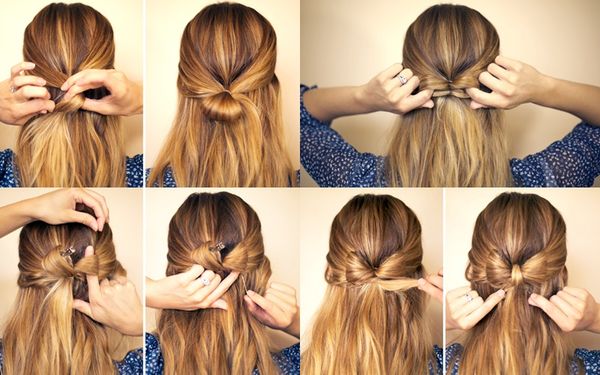 Easy Fancy Updos For Medium Hair Step By Step 1