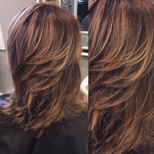 Textured and Layered Bob Haircut for Older Women